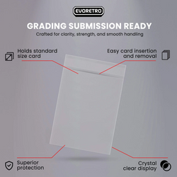 EVORETRO Graded Card Sleeves (Pack of 100)