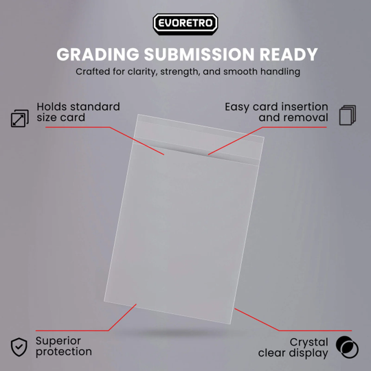 EVORETRO Graded Card Sleeves (Pack of 100)