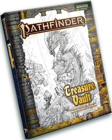PATHFINDER 2E TREASURE VAULT REMASTERED SKETCH COVER EDITION