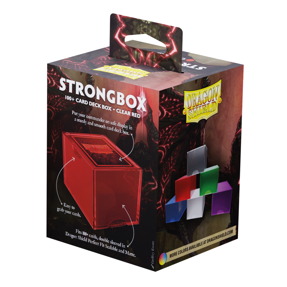 DRAGON SHIELD STRONGBOX CLEAR RED