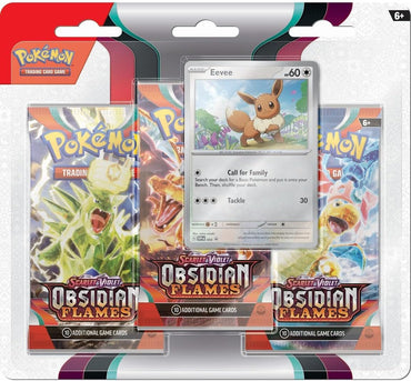 POKEMON SV03 OBSIDIAN FLAMES 3PK BLISTER
