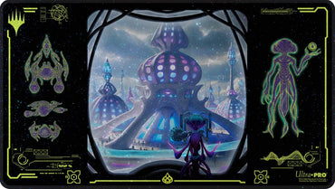 UP PLAYMAT MTG EDGE OF ETERNITIES BLUE  HOLOFOIL