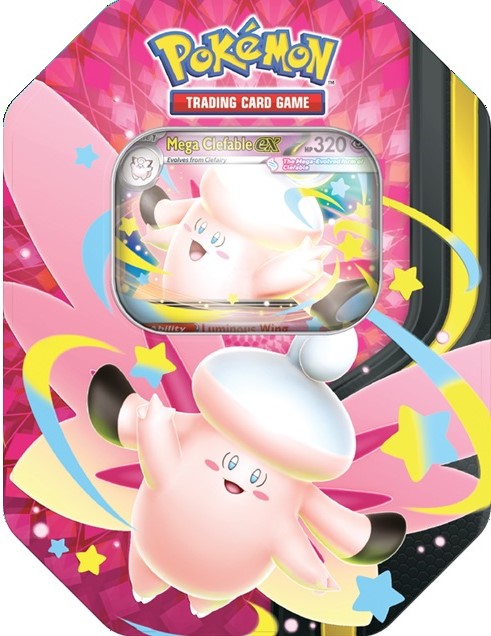 POKEMON MEGA MOONLIT TIN - MEGA CLEFABLE EX [2026-06-05]