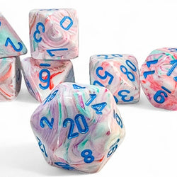 FESTIVE 7-DIE SET MEGA-HEDRAL POP ART/BLUE