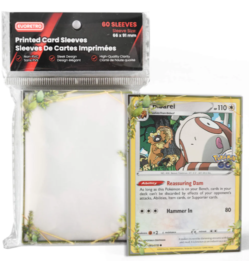 ER SOFT BORDERED CARD SLEEVES LEAF GROVE FRAME 60PK