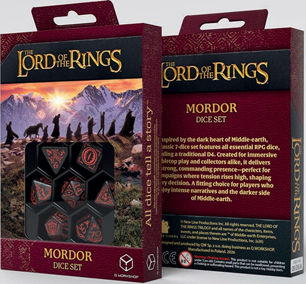 LORD OF THE RINGS MORDOR DICE SET  [2026-07-22]