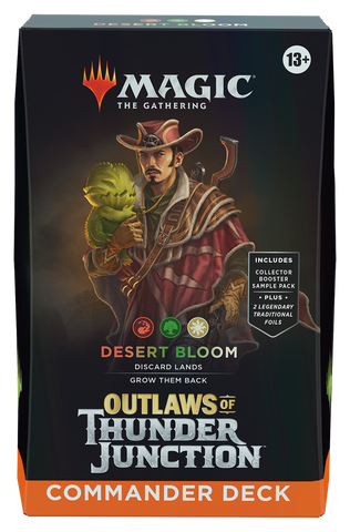 MTG OUTLAWS OF THUNDER JUNCTION COMMANDER DECK DESERT BLOOM