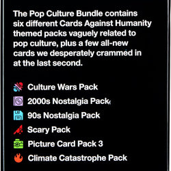 Cards Against Humanity: Pop Culture Bundle