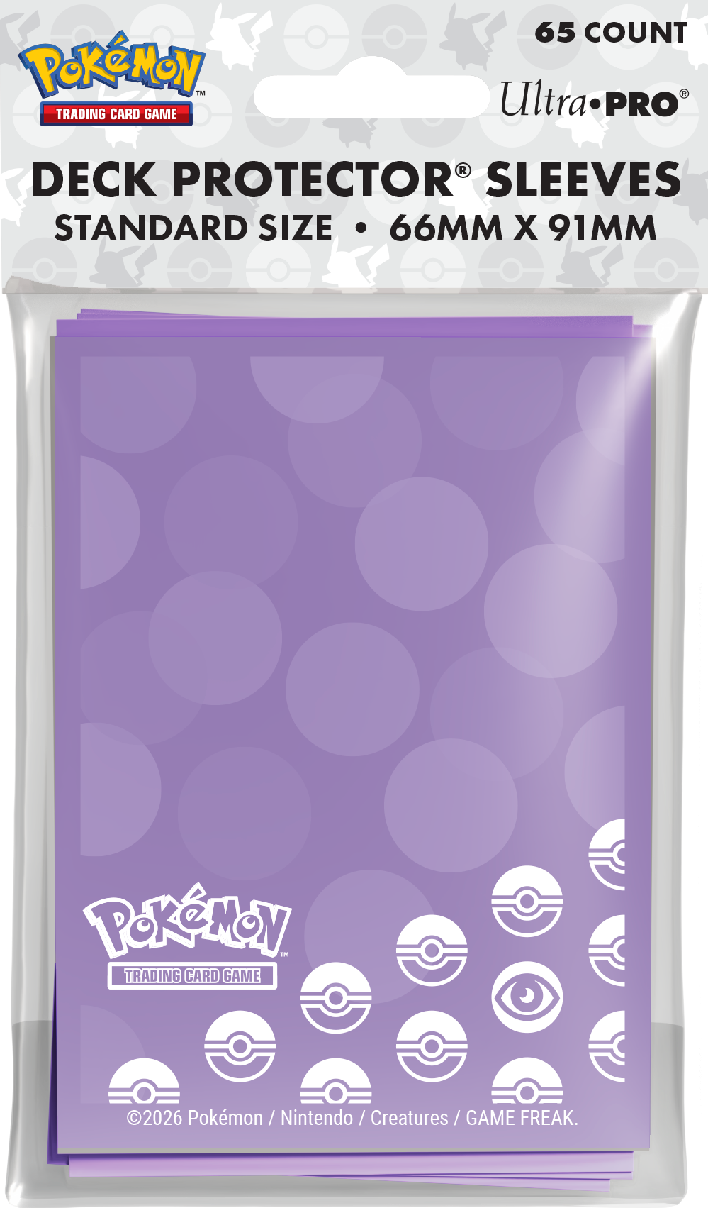 UP D-PRO POKEMON ENERGY PSYCHIC TYPE 65CT