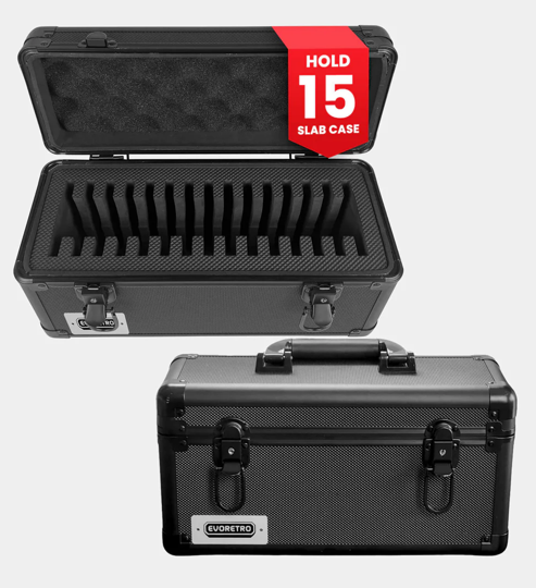 ER 15-SLAB CASE INDIVIDUAL SLOT WITH HANDLE BLACK