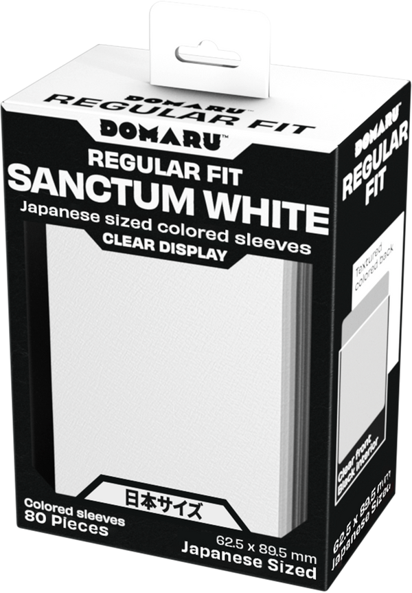 GATHERERS TAVERN DOMARU REGULAR FIT JAPANESE SIZE SLEEVES - SANCTUM WHITE 80CT