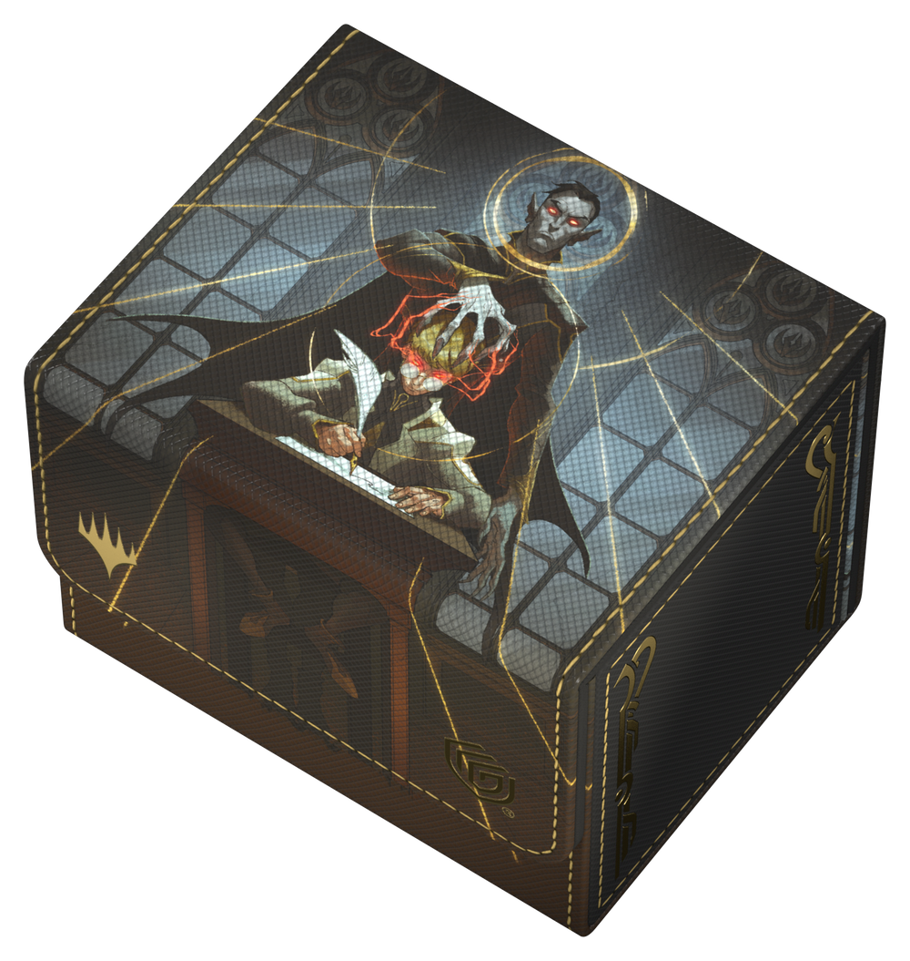 UG DECK CASE SIDEWINDER 100+ XENOSKIN MTG SECRETS OF STRIXHAVEN - BLACK MYTHIC (ALT ART)