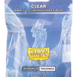 DRAGON SHIELD SLEEVES PERFECT FIT THICK INNER CLEAR 100CT