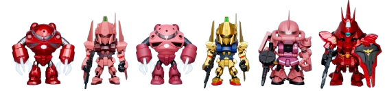 GUNDAM QMSV MINI CHAR'S CUSTOM GUNDAM BLIND BOX