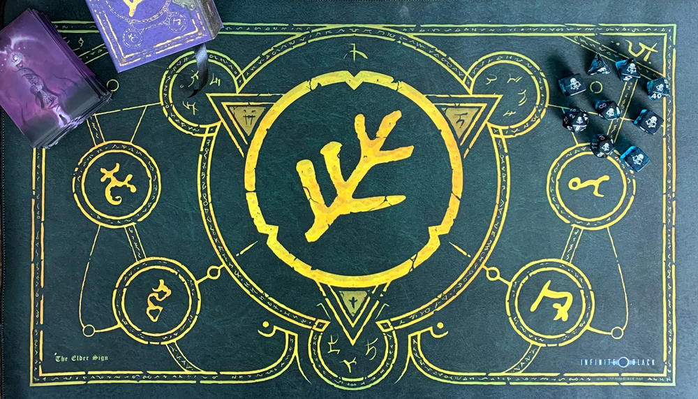 PREMIUM PLAYMAT: THE ELDER SIGN (ELDRITCH GREEN) [2026-05-15]